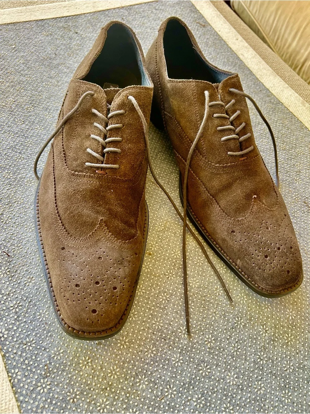 Aston Grey Collection Men’s Dress Shoes – Size 11 (Brown Suede)